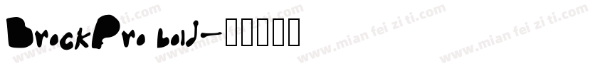 BrockPro bold字体转换